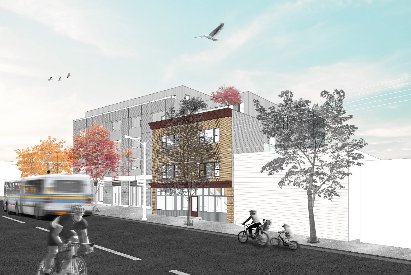 Project management for mixed-used commercial and rental apartment development at 729 east broadway